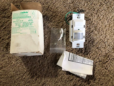 SENSOR SWITCH WSD-PDT-VN-W OCCUPANCY SENSOR PASSIVE DUAL TECHNOLOGY 120, WHITE