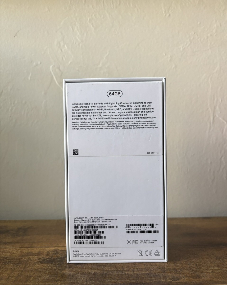Empty iPhone 11 (Black) Box - (ACCESSORIES INCLUDED) | eBay