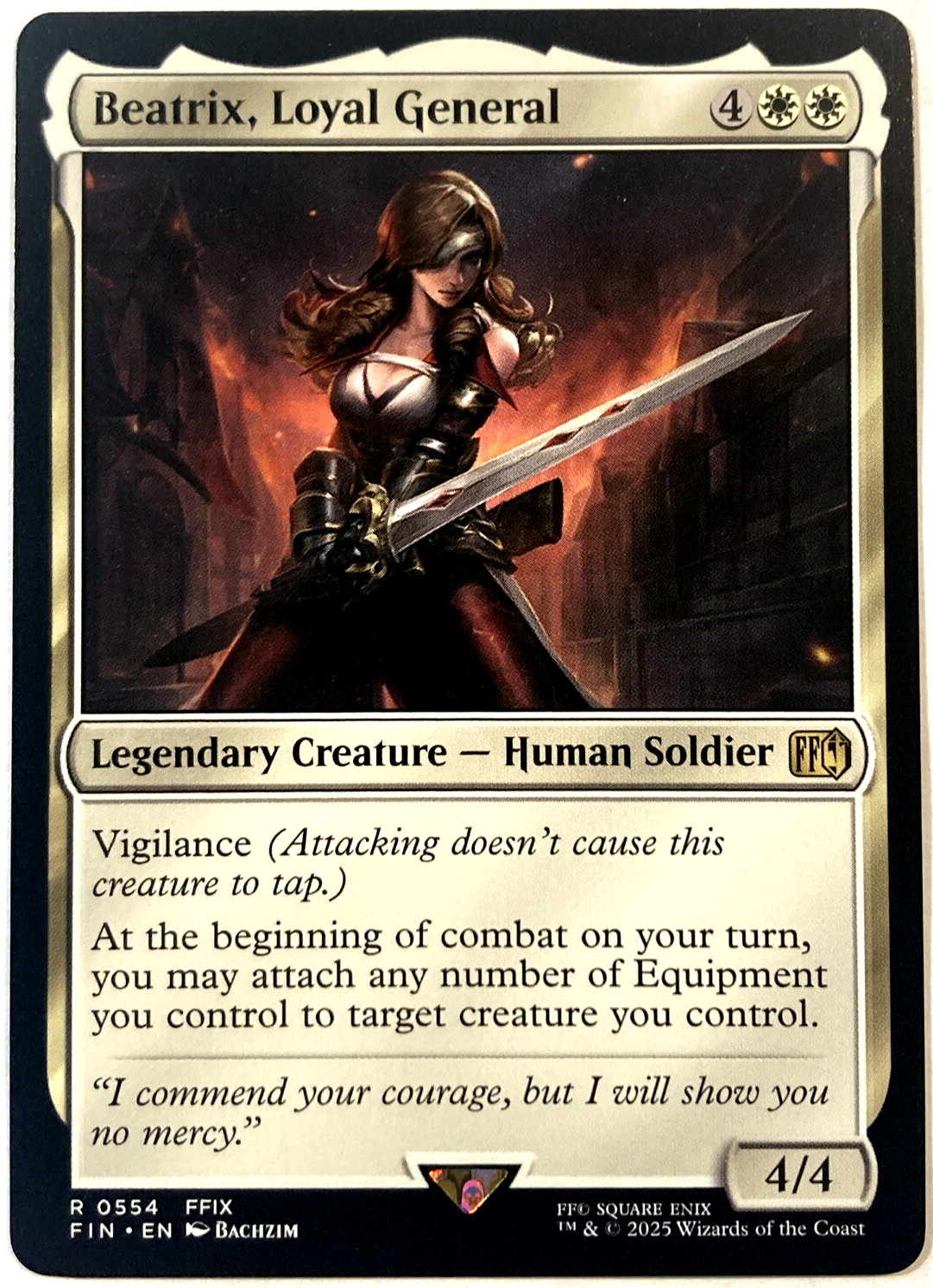 MTG Beatrix, Loyal General Final Fantasy 0554 FFIX CASI NUEVO