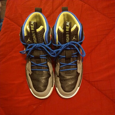 Air Jordan React High Black Particle Grey/Ghost Green AR5321