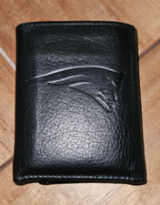 NFL Siskiyou Mens Black Leather Patriots Wallet