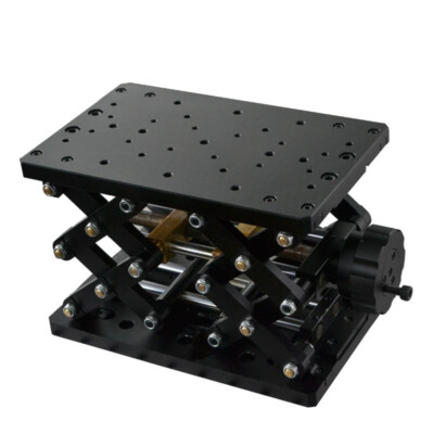 120mm Precise Manual Lift Manual Lab Jack Elevator Optical Sliding Lift Travel