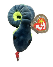 Ty Retired Original Beanie Baby HISSY Snake 1997 Errors Rare NWT