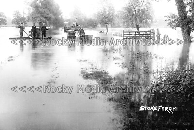 Nuu-100 Flood Scene At Stoke Ferry Nr. Kings Lynn, Norfolk. Photo
