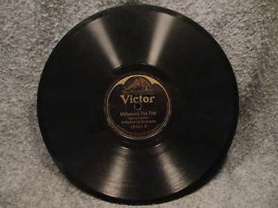78 RPM 10'' Record Paul Williams Linger Awhile & Hollywood Victor Records 19211
