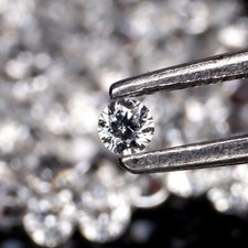 Naturale Bianco Zircone 4 MM Taglio Rotondo 30 Pezzi Certificato Loose Gemma Lot