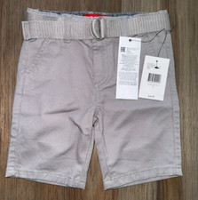 NWT Boys Guess Abel Stretch Flat Front Shorts Mountain Grey A928 Size 3