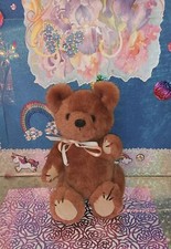 Vtg. Dakin /   Musical Teddy Bear w/Metal Wind Up Key Jointed '1981 12" Plush 