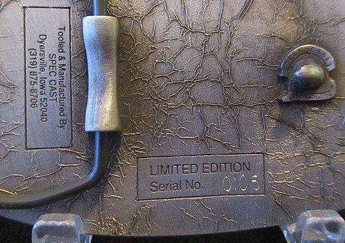 New Holland Nascar Race Car 94 Belt Buckle 1997 Pewter Spec Cast Limited Ed NH - Picture 2 of 3