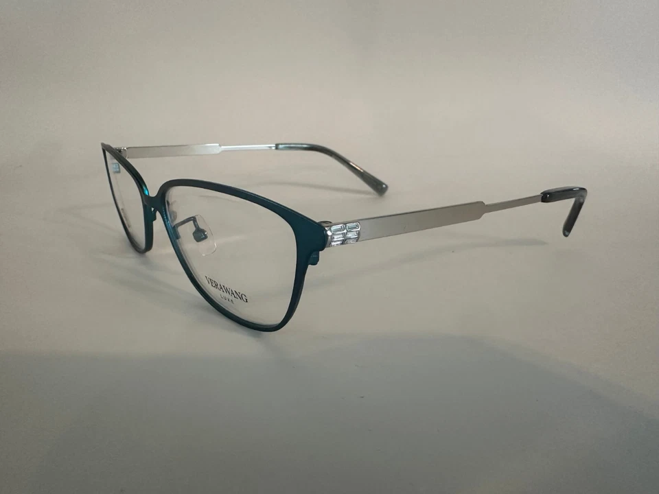 Vera Wang VA47 眼镜 TE/Teal 55-16-145 全新 — 第 2/4 张图片