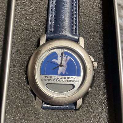Vintage Collectible Pillsbury Doughboy 2000 Countdown Watch NWT The Pillsbury Doughboy 2000 Countdown Watch New In Tin Box  main image 2