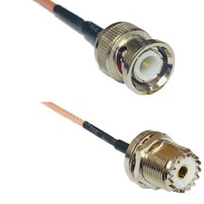 RG316 BNC MALE to UHF Female BULKHEAD RF Cable Rapid-SHIP LOT