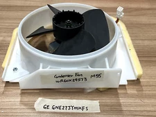 Condenser Fan Motor ASM WR60X29573 for GE Model GNE27JYMKFS Refrigerator M55