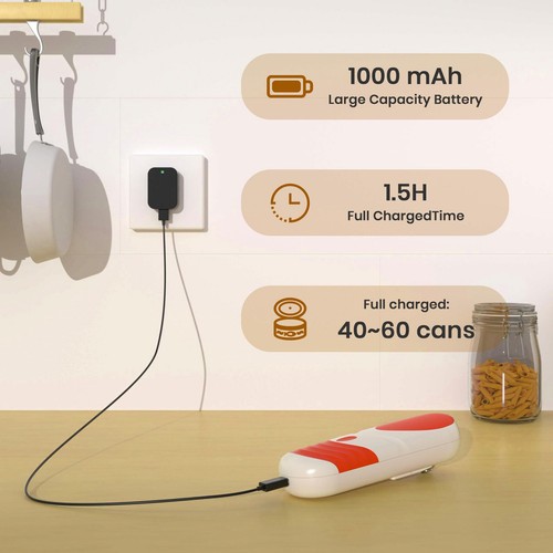 Electric Can Opener for Kitchen,Rechargeable Automatic Can Opener with Removable - Picture 8 of 8