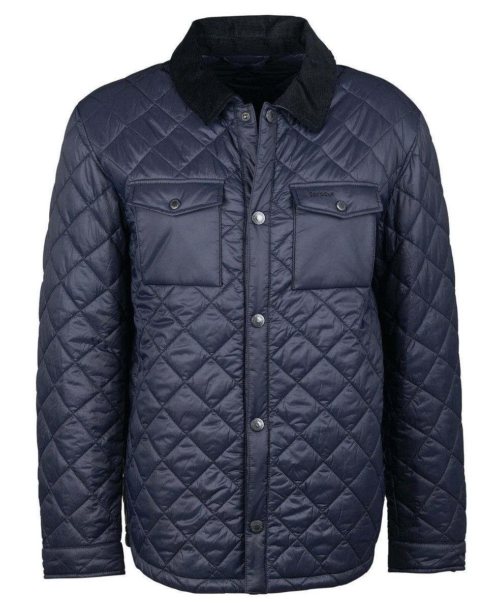 BNWT Barbour Shirt Quilt Jacket Navy XL Quilted RRP £135 UK