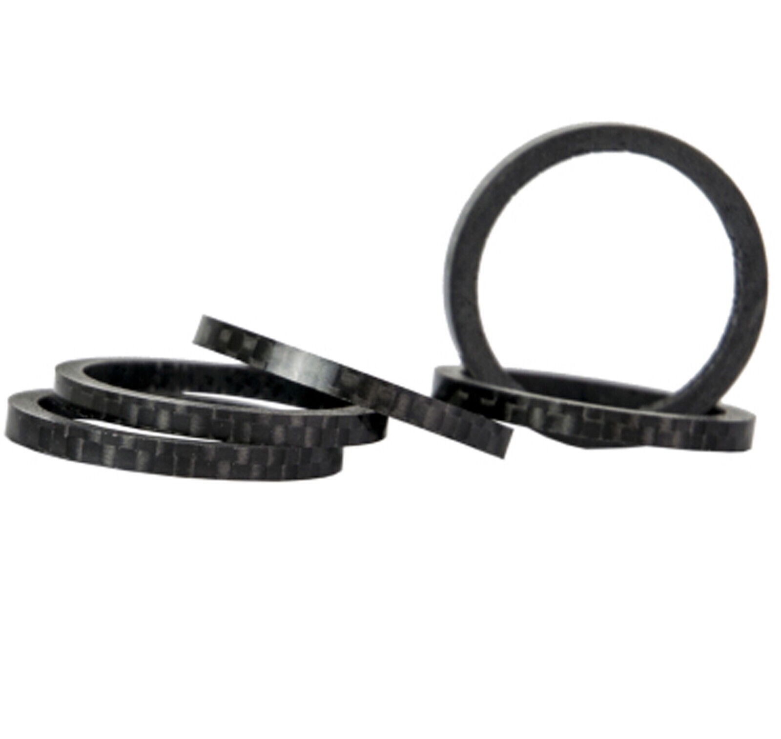 5/10/15/20 mm 4pieces Headset Spacers 1 1/8" Carbon Washers Carbon Fiber Spacers
