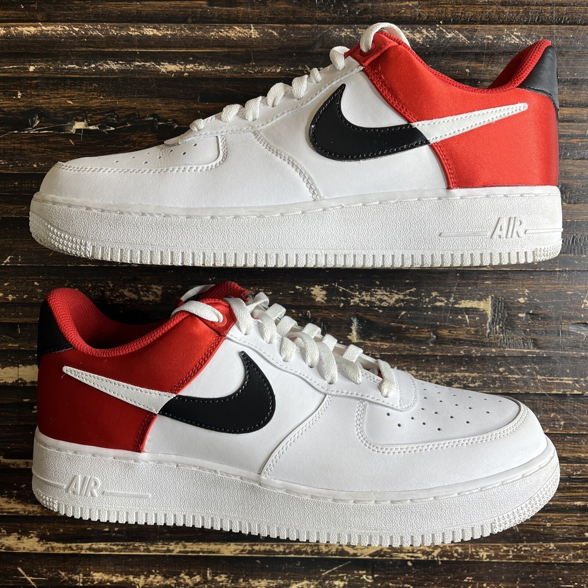 Nike Air Force One Low NBA LV8 white bright crimson sneakers Size 12.5 men Nike Air Force 1  main image 3