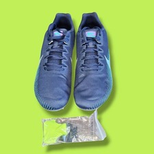 NIKE ZOOM RIVAL M 9 SPIKES TRACK  FIELD OBSIDIAN BLUE NEW W/BOX AH1020-406 