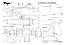 WIK TIGER r/c SPORT BIPLANE model plan