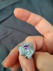 Hypoallergenic White Gold Plated Stainless Steel Fashion Ring Cubic Zirconia 7 — photo 4
