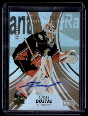 2022-23 Upper Deck Trilogy Rookie Level 1 Autograph Lukas Dostal RC Auto /449