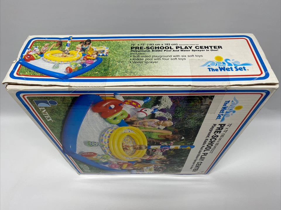INTEX Wet Set Pre-School Play Center Pool Water Sprayer 72"x72" Vintage New 1999 - Image 3 of 4