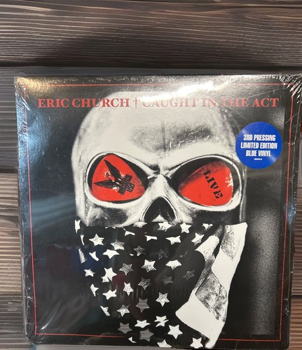 Eric Church-Caught In The Act: Live 2 × LP, Album, Reissue, Blue Vinyl VG+Sealed