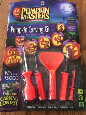 Halloween Pumpkin Masters  Piece Pumpkin Carving Kit NWT Ships N 24h