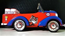Ford Mini Pedal Car Pickup Truck Wagon Too Small To Ride Metal Body Built Model