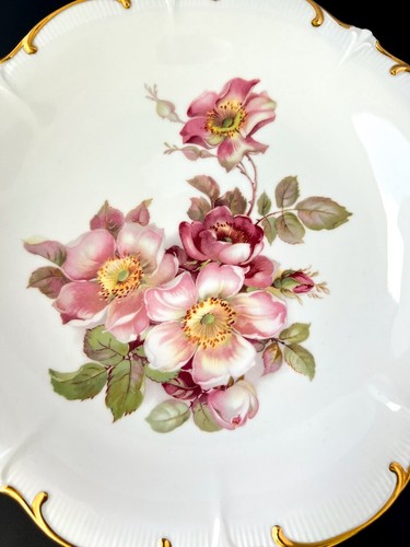 VTG Schumann Arzberg Germany Wild Rose Bavarian 12" Chop Plate Round Platter - Picture 3 of 5