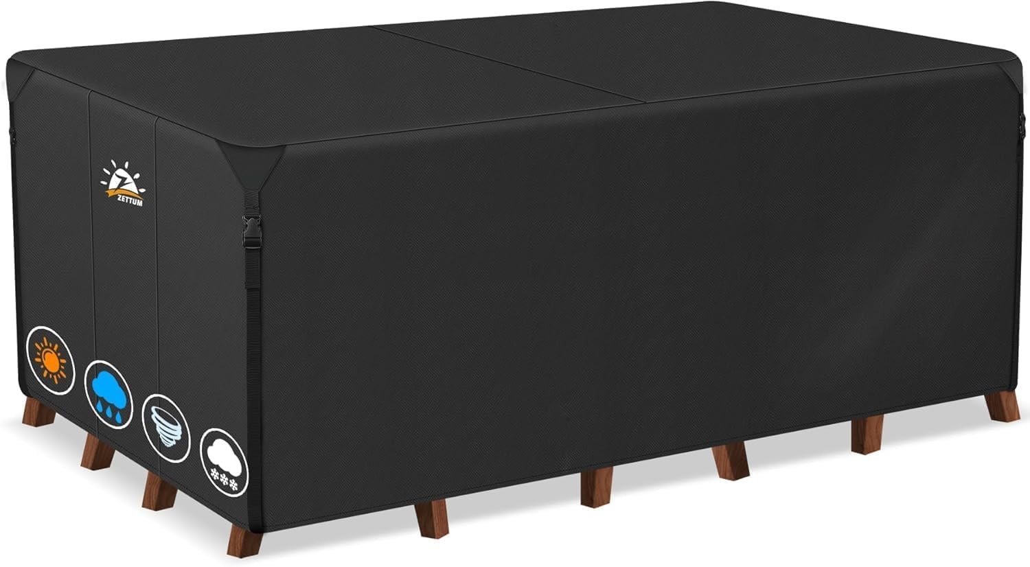Housse de table jardin anti-moisissure bâche étanche contre la pluie et la poussière