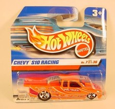 Hot Wheels Flo Orange Chevy S-10 Pro Stock Truck Intl Card