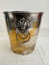 Sektkühler/ Champagnerkübel (S) Vintage Löwenköpfe (Gebrauchsspuren)