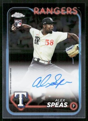 2024 Topps Chrome #RA-ASP Alex Speas Rookie Autographs