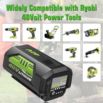 Ryobi 40Volt Lithium ion Battery 6000mAh Power Tools