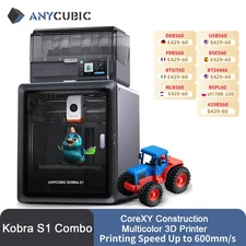 Multi-Color 3D Printer Max Speed 600mm/s Core XY Stable Structure High Precision