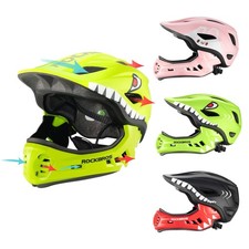 ROCKBROS Kinderhelm kids Schutzhelm S/M 48-58cm mit Abnehmbarem Kinnschutz Rad