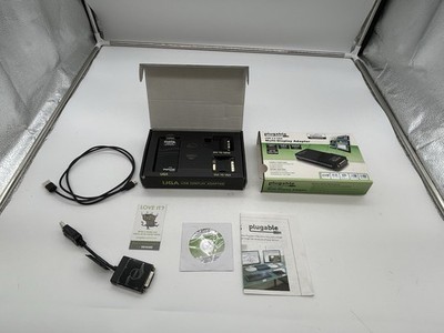 Plugable USB 2.0 UGA Multi-display adapter, UGA-165 + Dell DP To DVI Dongle