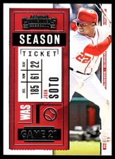 Juan Soto 2020 Panini Contenders #45 Nationals MLB READ FREE SHIP AutographDen