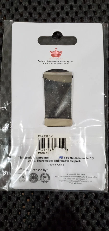 Carteira Boston Red Sox Metal Porta-Clipe de Dinheiro Nova - Oficialmente Licenciada MLB - Imagem 3 de 4