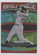 2020 Panini Prizm Brilliance Red Prizm Charlie Blackmon #B-10 y8h