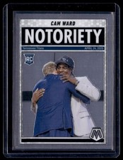 2025 Panini Mosaic Notoriety Cam Ward Rookie Tennessee Titans