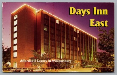 Days Inn East-Williamsburg, Virginia. Posted Vintage Chrome Postcard TS-97
