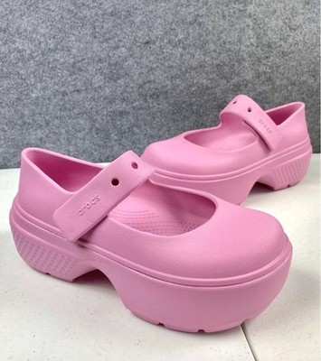 CROC Stomp Mary Jane Platform Clog Barbie Pink Women 7 Shoe Cosplay Mermaid Punk