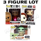 Funko Pop! Star Wars CHEWBACCA #576 CAL KESTIS BD-1 #337 GROGU #368 LOT