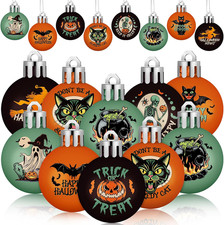 40 Pcs Halloween Ornaments for Tree, Mini Ball Hanging Decorations