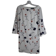 Lauren Ralph Lauren Floral Bell Sleeve Sheath Dress - White