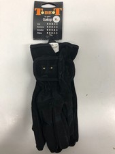 Equestrian Gloves T de T Gallop Black Size XL Adult New