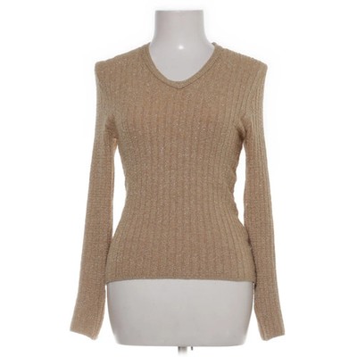 La Diva, Strickpullover, Größe: 34/36, Beige, Einfarbig, Rippenstrick #wDd