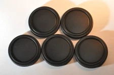 Lot of FIVE 5 GENERIC FD Dust caps for Canon FD mount cameras A1 AE-1 T90 T70 F1